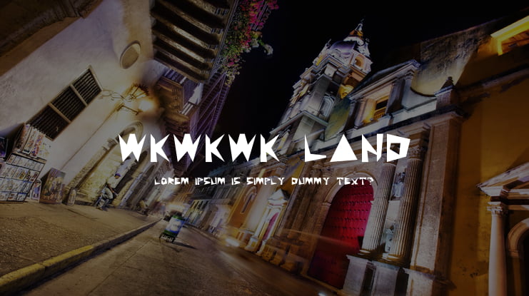 WKWKWK LAND Font