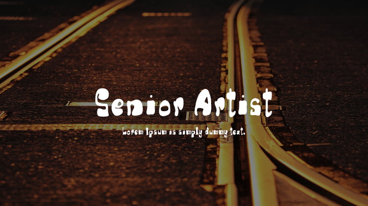 Senior Artist Font