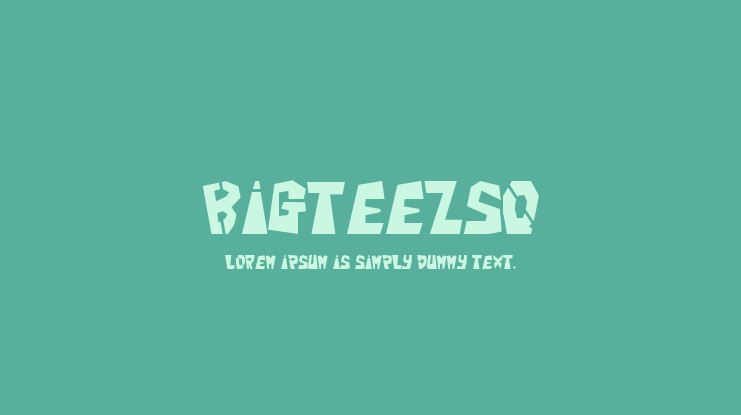 BigTeezSq Font