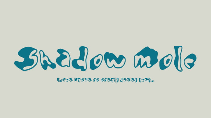 Shadow Mole Font