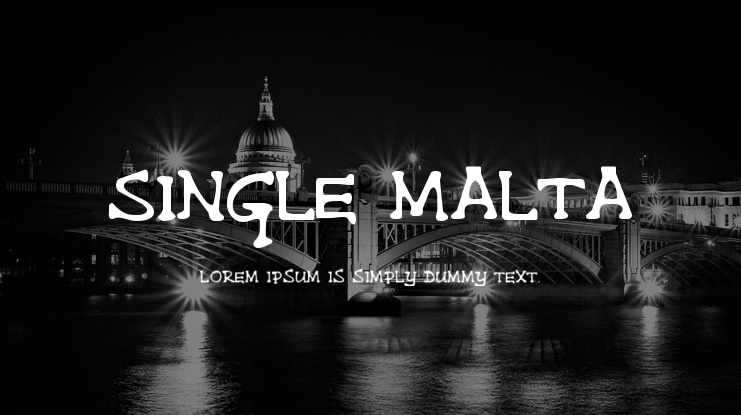 Single Malta Font