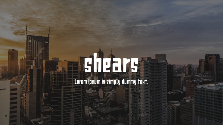 shears Font