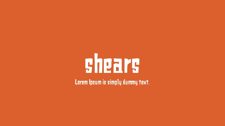 shears Font