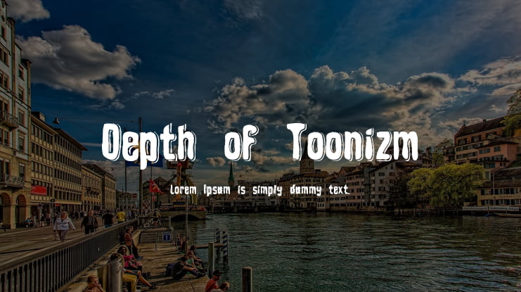 Depth of Toonizm Font