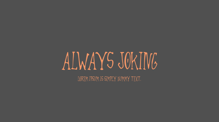Always Joking Font