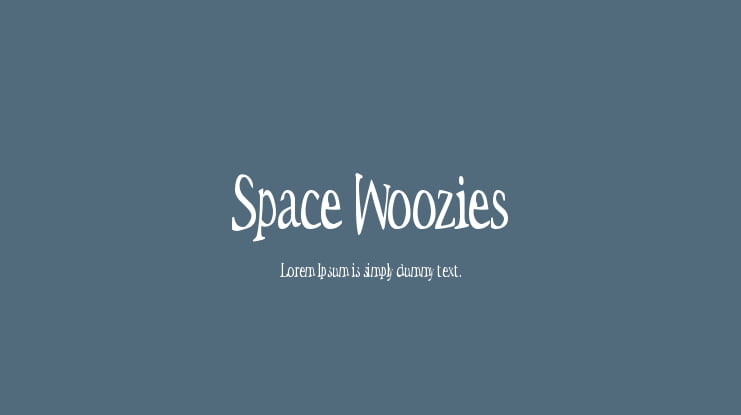 Space Woozies Font Family