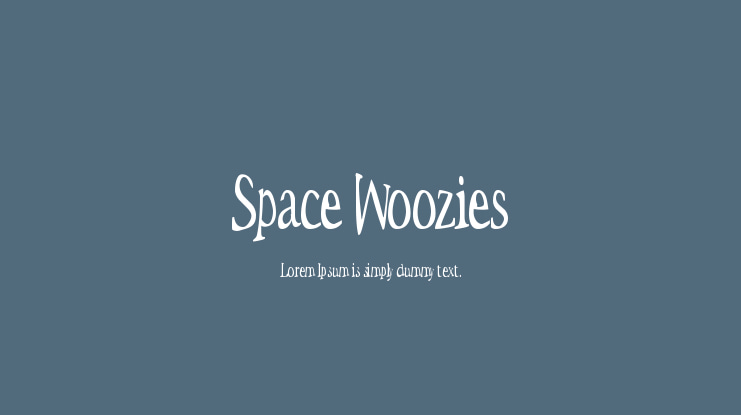 Space Woozies Font Family