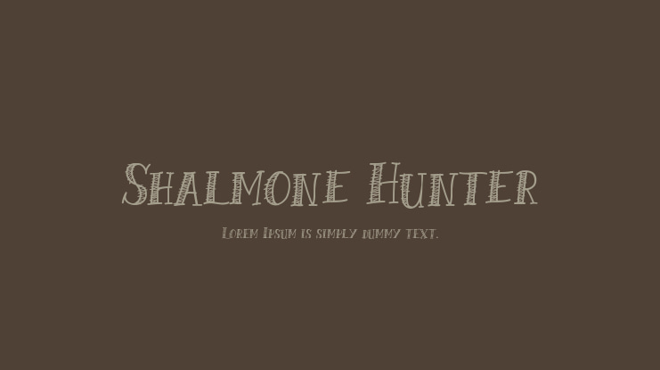Shalmone Hunter Font