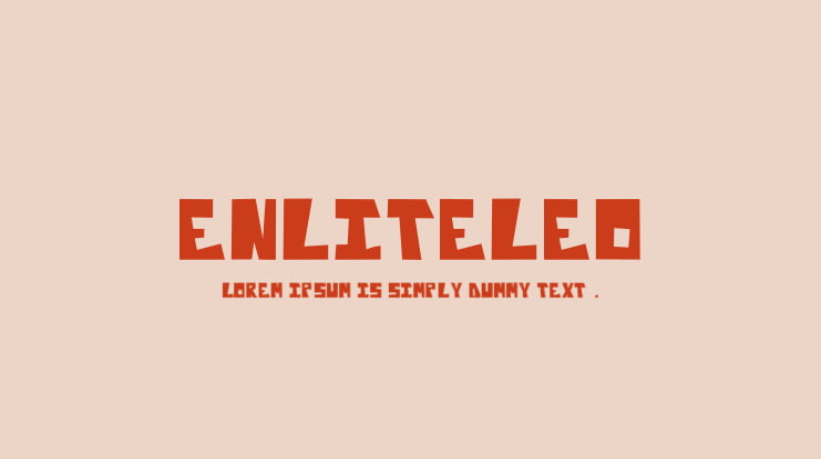 Enliteleo Font