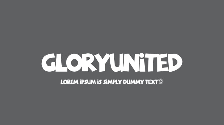 GloryUnited Font