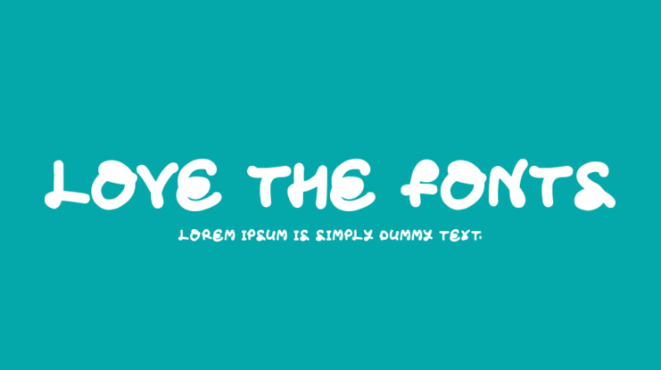 Love The Fonts Font