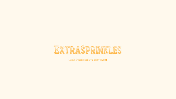 ExtraSprinkles Font
