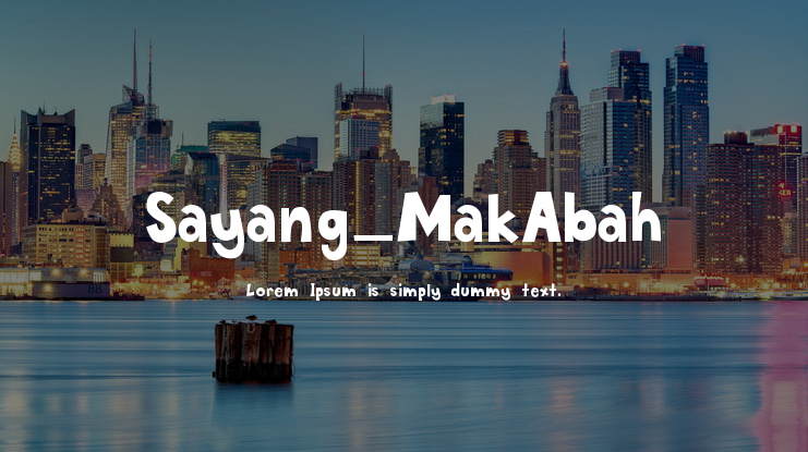 Sayang_MakAbah Font