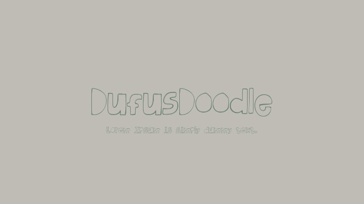 DufusDoodle Font
