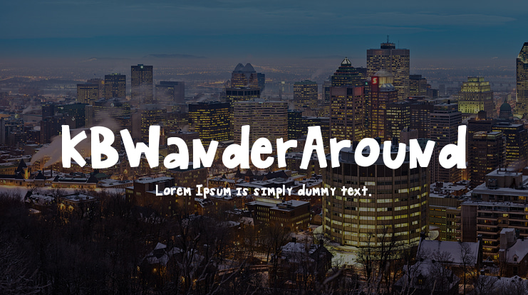 KBWanderAround Font
