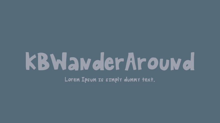 KBWanderAround Font