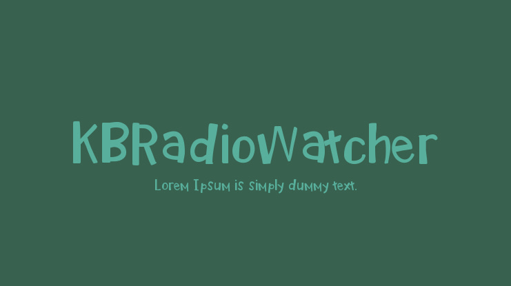 KBRadioWatcher Font
