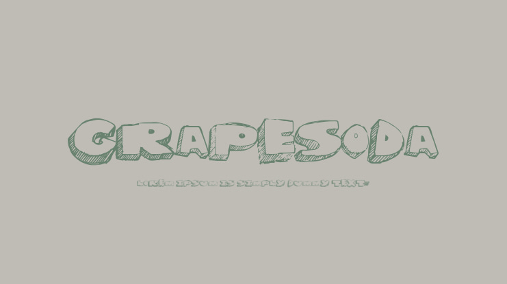 GrapeSoda Font