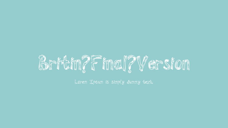 Britin_Final_Version Font