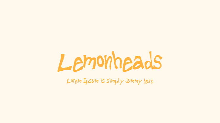 Lemonheads Font
