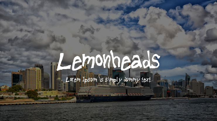 Lemonheads Font