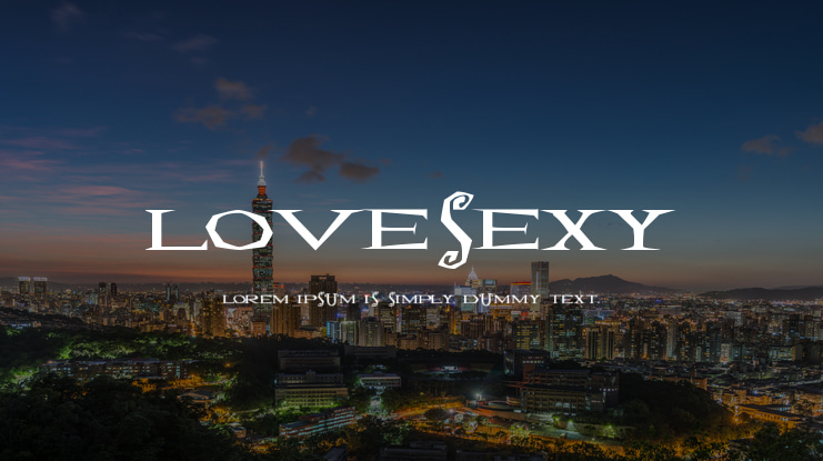 Lovesexy Font