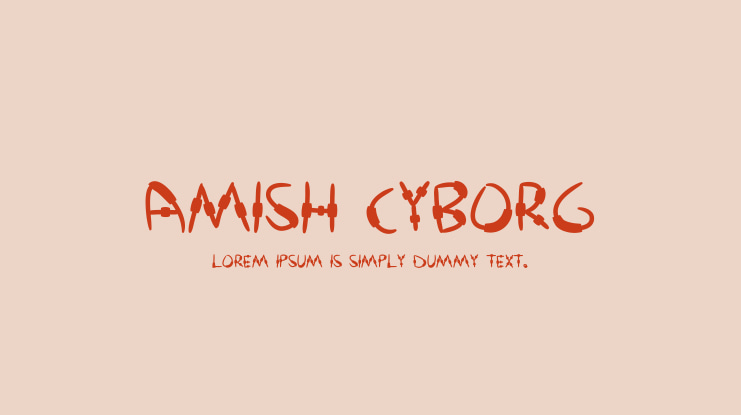 Amish Cyborg Font