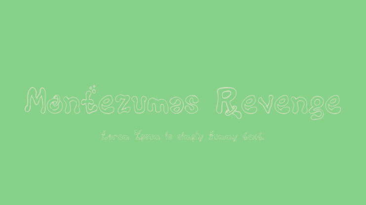 Montezumas Revenge Font