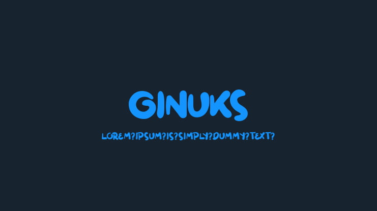 Ginuks Font
