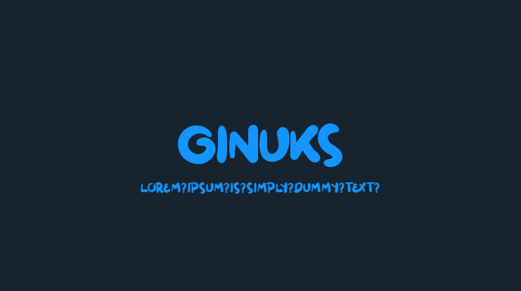 Ginuks Font