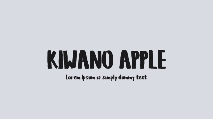 KIWANO APPLE Font