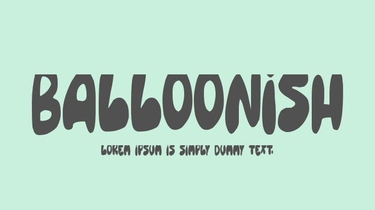 Balloonish Font