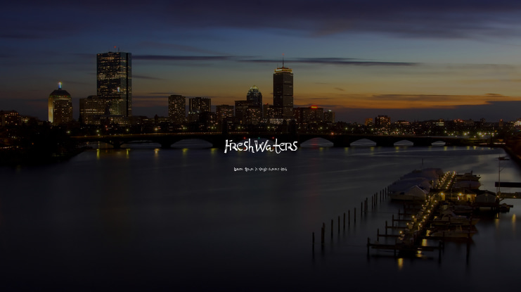 FreshWaters Font