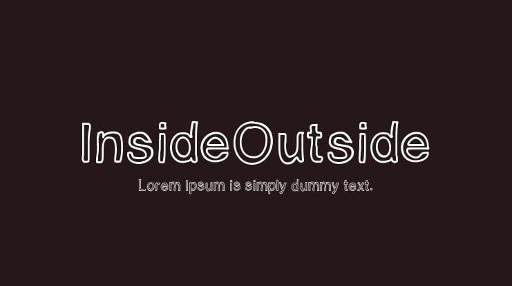 InsideOutside Font