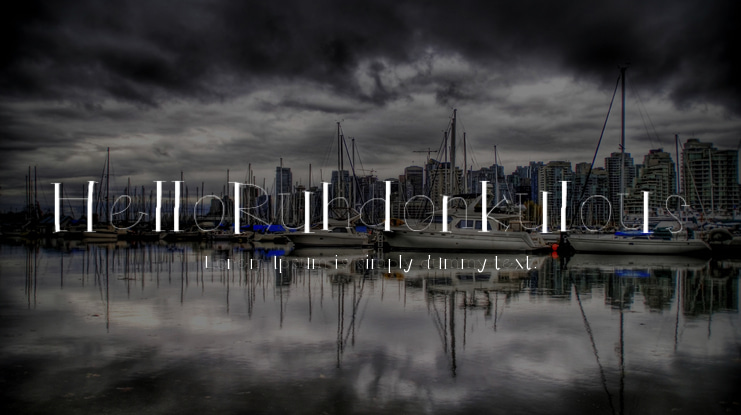 HelloRuhdonkulous Font