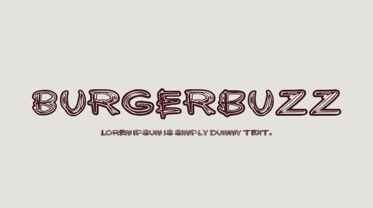Burgerbuzz Font