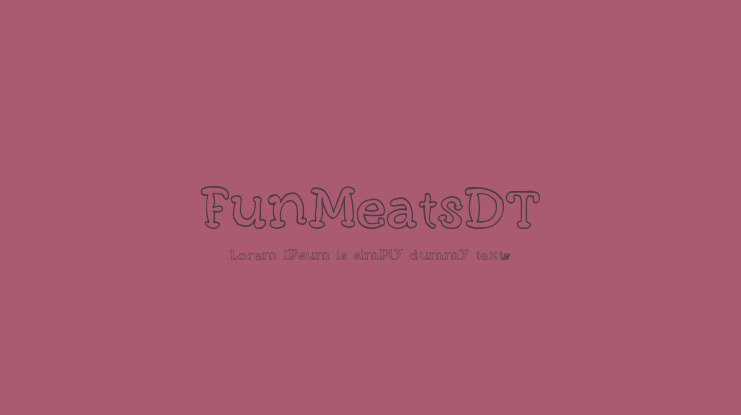 FunMeatsDT Font