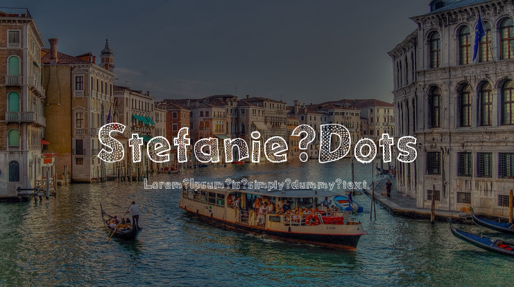 Stefanie Dots Font