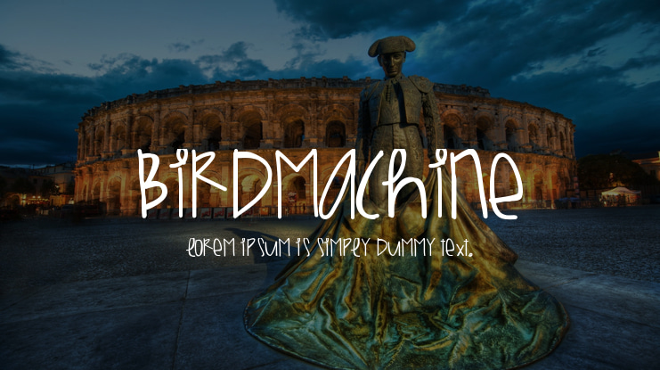 BirdMachine Font