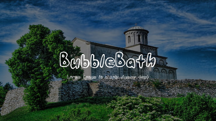 BubbleBath Font
