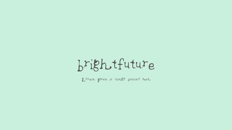 brightfuture Font