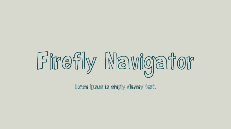 Firefly Navigator Font