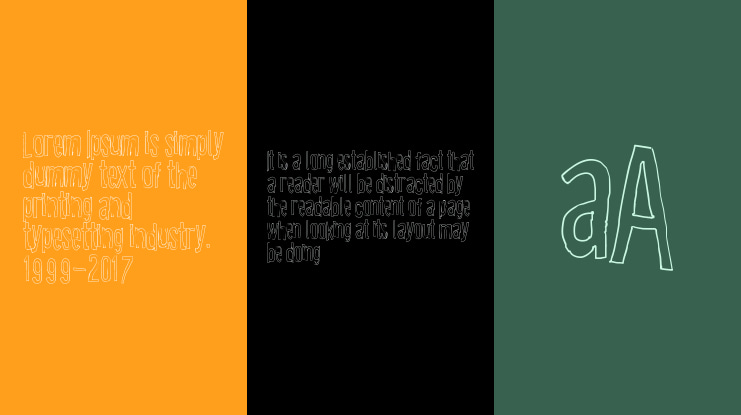 Cartoon East Outline Font Family