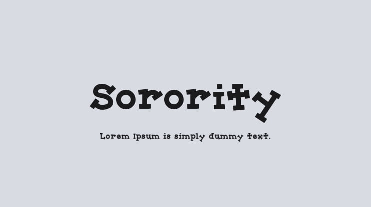 Sorority Font