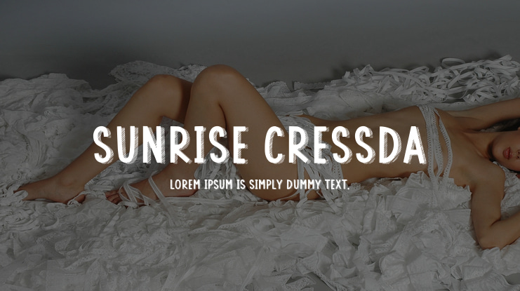 SUNRISE CRESSDA Font