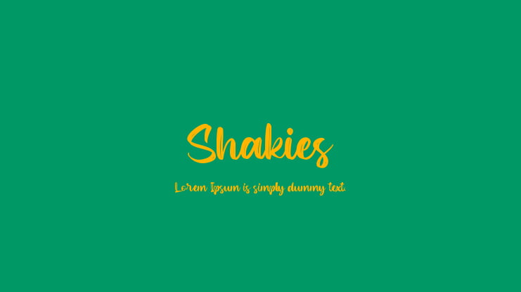 Shakies Font