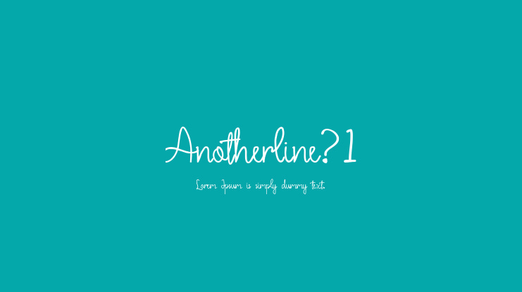 Anotherline_1 Font