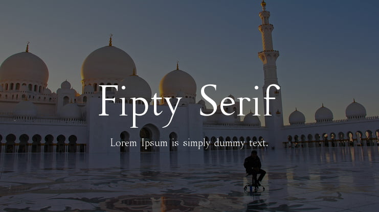 Fipty Serif Font