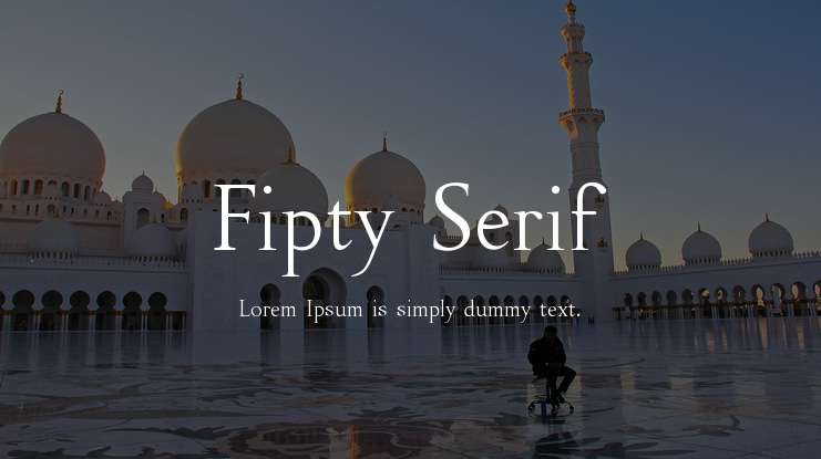 Fipty Serif Font