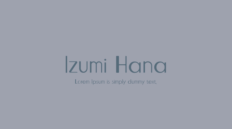 Izumi Hana Font